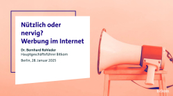 Titelbild der PK-Präsentation: Werbung im Internet