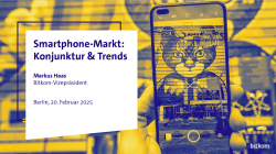 Titelbild der Pressekonferenz zum Smartphone-Markt 2025