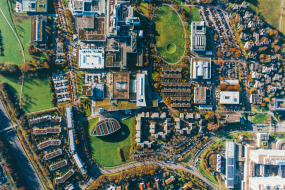 Stuttgart von einer Drone fotografiert