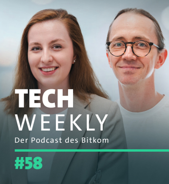 Tech Weekly #58 Cover mit Isabelle Stroot und Frank Termer