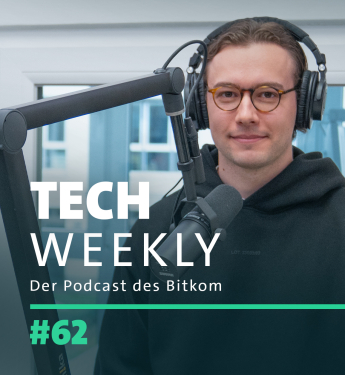 Joris Kanowski, unser Wirtschaftspolitik-Experte, im Aufnahmestudio unseres Podcasts Tech Weekly