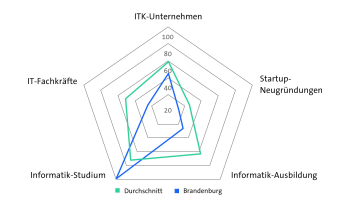 Bitkom Länderindex 2024 - Brandenburg - Digitale Wirtschaft