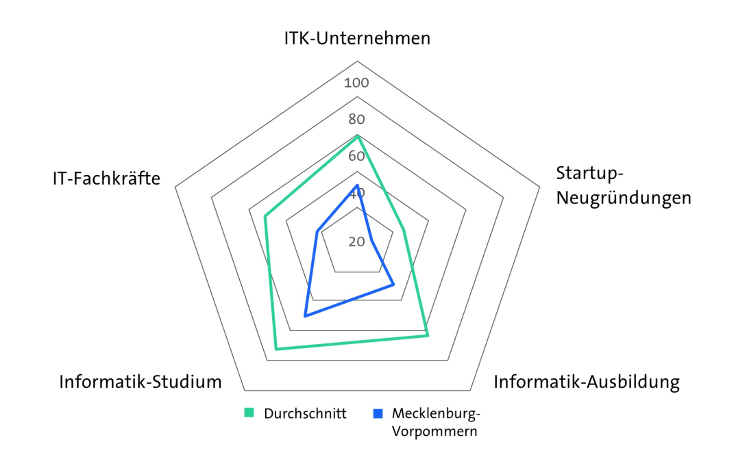 Bitkom Länderindex 2024 - Mecklenburg-Vorpommern - Digitale Wirtschaft