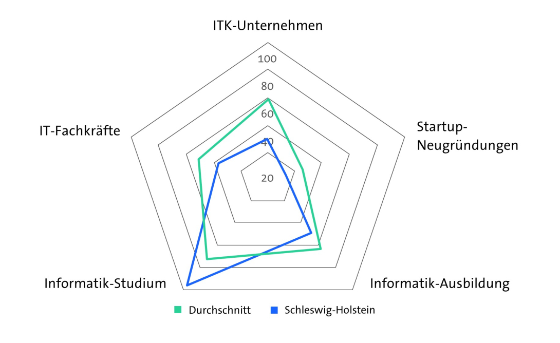 Bitkom Länderindex 2024 - Schleswig-Holstein - Digitale Wirtschaft